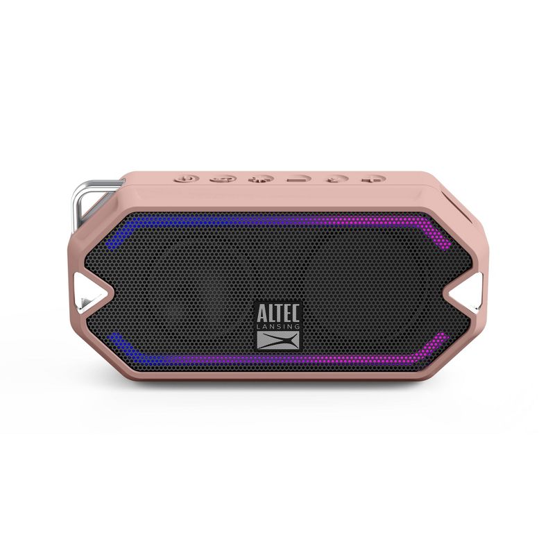 Altec Lansing HydraMini Waterproof Bluetooth Speaker - Petal Pink, 1 of 11