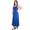 24seven Comfort Apparel Plus Size Tank Maxi Dress - 2 of 4