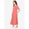 Woman Within Plus Size Layered Knit Empire Dress - 4 of 4