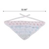 Unique Bargains Butterfly French Lace Triangle Bandana 1 Pc - 3 of 4