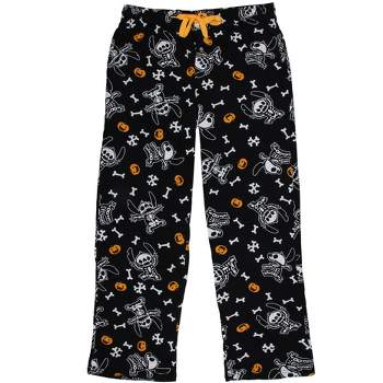 Disney Lilo and Stitch Pajama Pants Halloween Skeleton Men's Lounge Pants