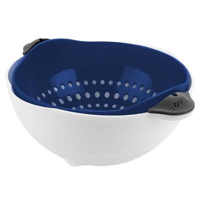 Tovolo Soak N' Strain Colander 1.5qt Deep Indigo