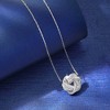 Ross-Simons 0.50 ct. t.w. Diamond Love Knot Necklace in Sterling Silver - 3 of 4