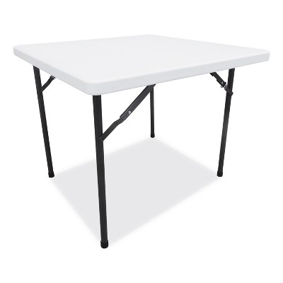 target white folding table
