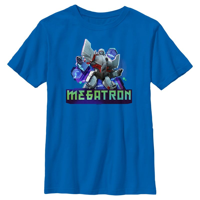 Boy's Transformers: EarthSpark Megatron Badge T-Shirt, 1 of 6