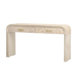 Dexmalle Unique Design Console Table with Two Drawers for Living Room - 1 of 4
