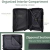 NAYSAYE 20 Inch Hardshell Carry On Luggage Lightweight ABS Suitcase with Double Spinner Wheels and TSA Lock for Air Travel, Green, 13.6"*8.3"*21.5" - 4 of 4