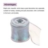 Unique Bargains Gift Wrapping Wide Sheer Wired Pastel Shimmer Iridescent Chiffon Ribbons 1 Pc - 3 of 4