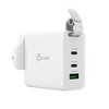 j5create 65W GaN USB-C® 3-Port Travel Charger with changeable AC plugs - 4 of 4