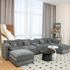 GDFStudio Rutherford Modern 6 Seater Sectional Sofa with Storage Console and Cup Holders - 2 of 4