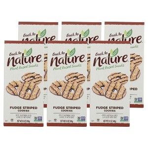 Back To Nature Fudge Striped Cookies - Case of 6/8.5 oz - 1 of 4