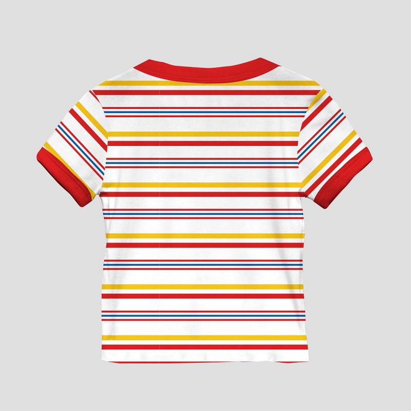 Girls&#39; Rainbow Brite Ringer Short Sleeve Graphic T-Shirt - Red/White, 3 of 4