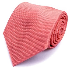 Men's Solid Color Microfiber Poly Woven 3.25 Inch Wide And 57 Inch Long Necktie - 1 of 4