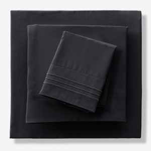 Solid 4 Piece Sheet Set Easy Care Ultra Soft Brushed Microfiber Bedding Deep Pocket Bed Sheets with Pillowcases  - Lux Decor Collection - 1 of 4