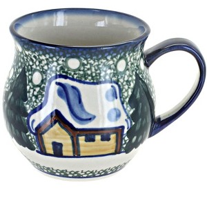 Blue Rose Polish Pottery 14M WR Unikat Bubble Mug - 1 of 1