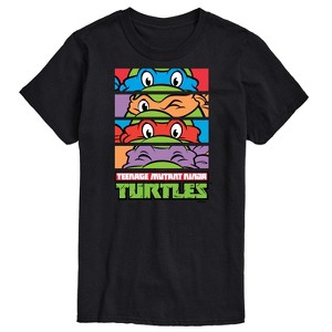 Men's - Teenage Mutant Ninja Turtles - Stacked Faces Short Sleeve Graphic T-Shirt - 1 of 4