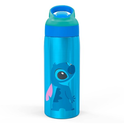 Stitch 19oz Stainless Steel Double Wall Water Bottle - Zak Designs: Kids Disney Portable Drinkware, Dishwasher-Safe