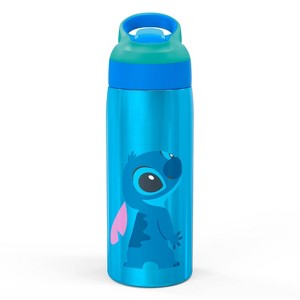 Stitch 19oz Stainless Steel Double Wall Water Bottle - Zak Designs: Kids Disney Portable Drinkware, Dishwasher-Safe - 1 of 3
