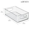 mDesign Small Plastic Kitchen Storage Container Bin with Handles, 8 Pack, Clear, USA Made - 3 of 4