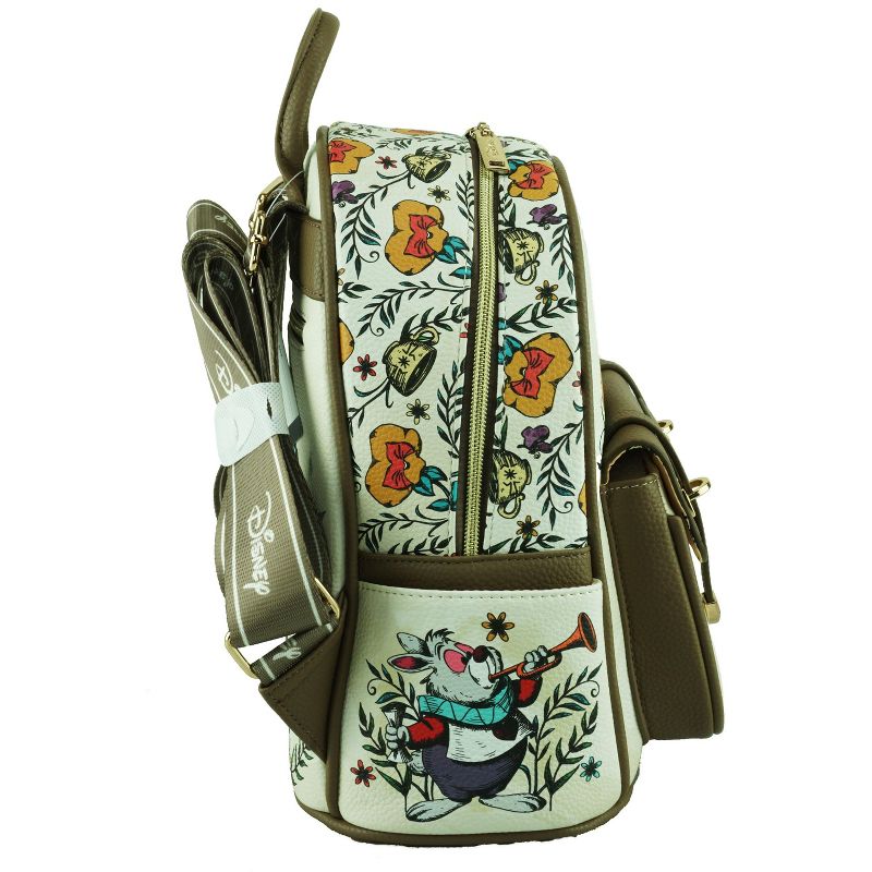 Alice in Wonderland WondaPop 11" Vegan Leather Fashion Mini Backpack, 4 of 6