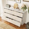 3/5/6/7/8 Drawer Dresser for Bedroom, Modern Chest of Drawers with Gold Handles, Wooden Nightstand Storage for Living Room, Entryway, Hallway - 3 of 4