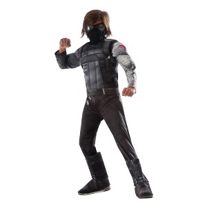 Captain America 3 Deluxe Muscle Chest Winter Soldier Costume Child - 1 of 4