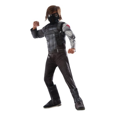 Captain America 3 Deluxe Muscle Chest Winter Soldier Costume Child - image 1 of 4