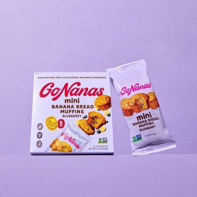 GoNanas Blueberry Banana Bread Mini Muffins - 7.5oz/5ct
