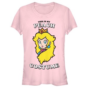 Juniors Womens Nintendo This Is My Peach Costume T-Shirt - 1 of 4
