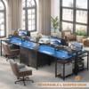 Aheaplus Computer Desk with File Drawers, Home Office Desk with Storage Shelves, Monitor Stand - 4 of 4