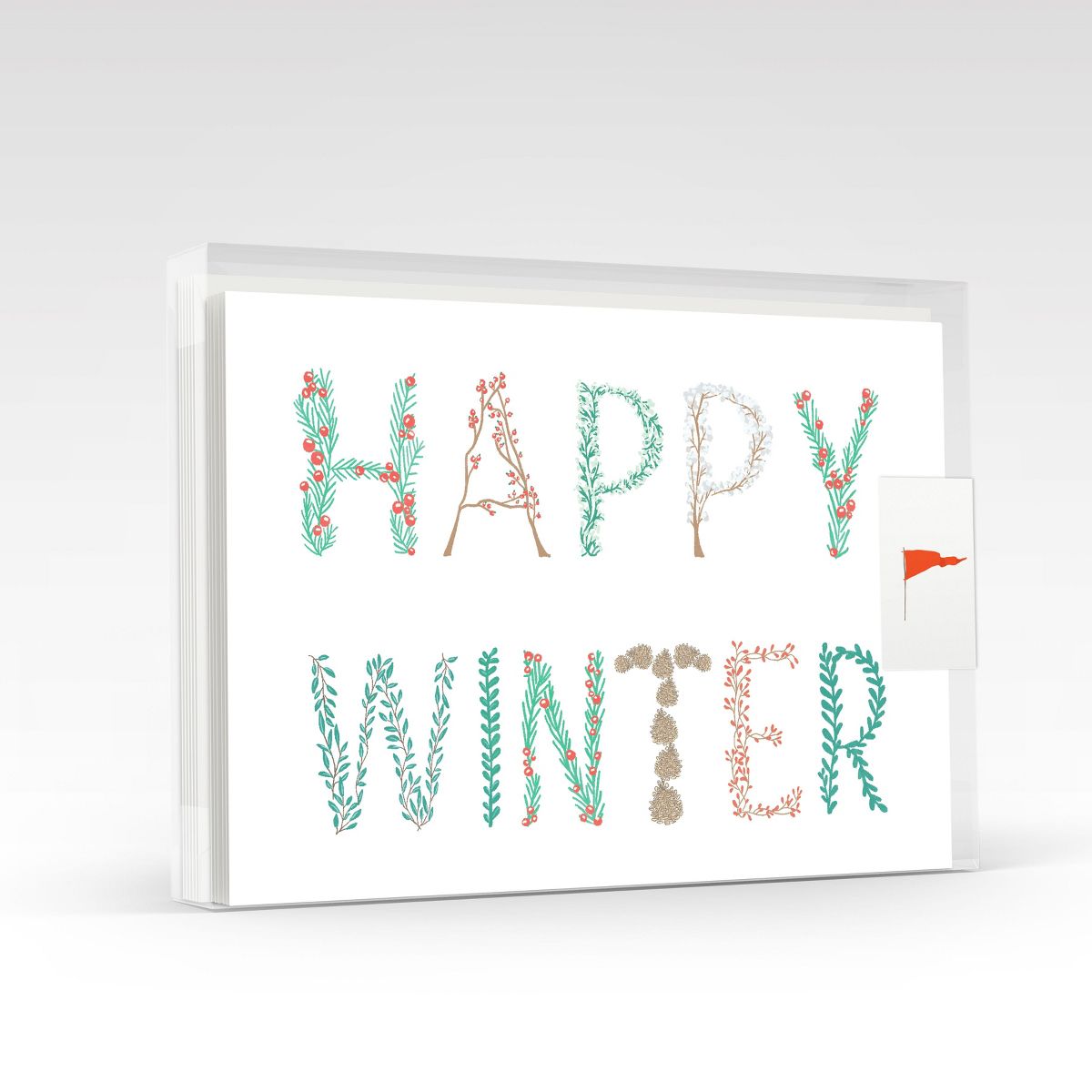 Winter Single-Design Set of Blank Greeting Cards by Ramus & Co (8-Pack)