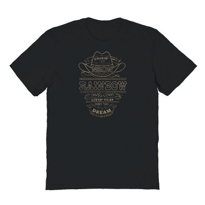 Alan Jackson Men's Chasing  Short Sleeve Graphic Cotton T-shirt - Black XL