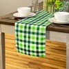 Northlight 72" Green Checkered Table Runner - image 2 of 4