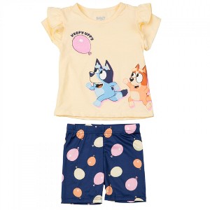 Kids Bluey 's Shirt and Shorts 2-Piece Set - Toddler 2T - 1 of 2