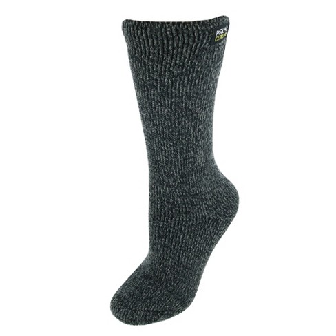 Polar Extreme Women's Moisture Wicking Thermal Socks Black/White