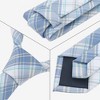 INSPIRE CHIC Plaid Woven Self-tied Striped Skinny Necktie 2.8" for College Graduation Campus 1 Pc - 3 of 4