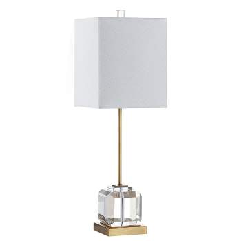 Zayne Table Lamp (Set of 2) - Clear/Brass Gold - Safavieh.