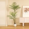DR.Planzen Faux Palm Trees with Oval White Planter, Pre Potted Fake Greenry Palm Tree for Home Decor - 3 of 4