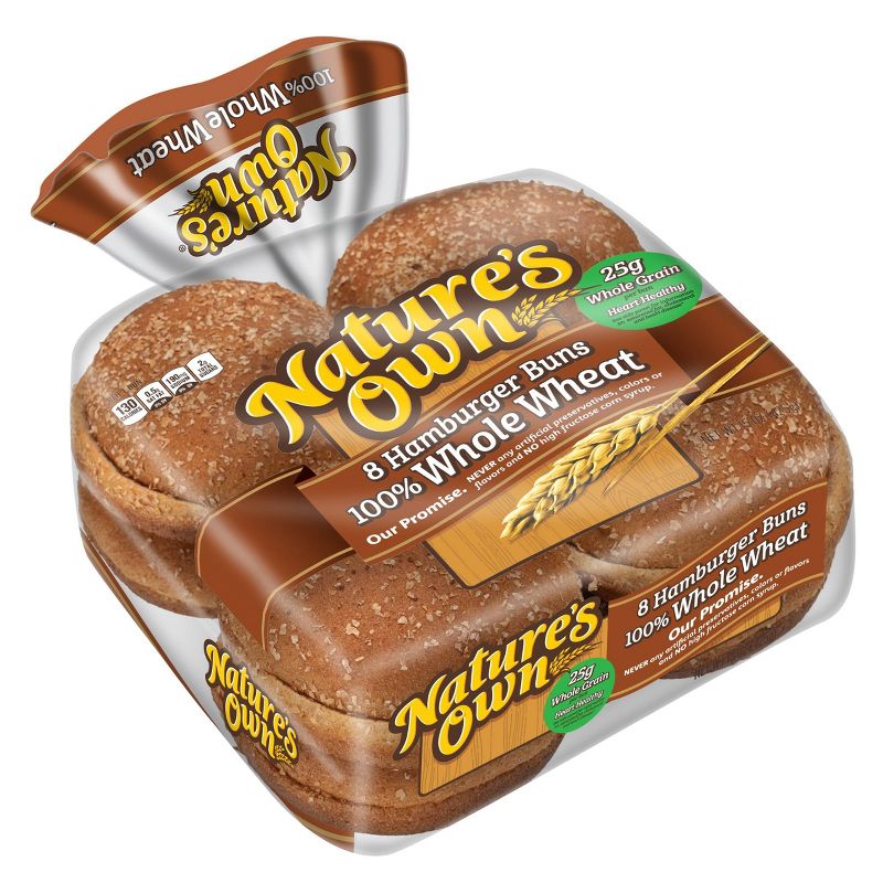 Nature&#39;s Own 100% Whole Wheat Sandwich Rolls - 15oz/8ct, 2 of 14