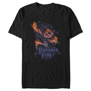 Men's The Nightmare Before Christmas Jack Ruler of the Night Flames T-Shirt - 1 of 4