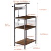 JIONJOY 3-Tier Kitchen Baking Rack – Heavy-Duty Steel Microwave Oven Stand, Organizer, Baking Utensils Storage Shelf, Rust-Resistant Coating - 2 of 4
