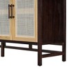 NicBex Buffet Cabinet with Storage Rustic Decorative Rattan Doors Sideboard Cabinet with Adjustable Shelves for Dining Room - image 3 of 4