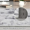 Washable Modern Abstract Area Rug Non Slip Backing Stain Resistant & Low Pile Carpet for Bedroom Living Room Dining Room Bedroom - 3 of 4