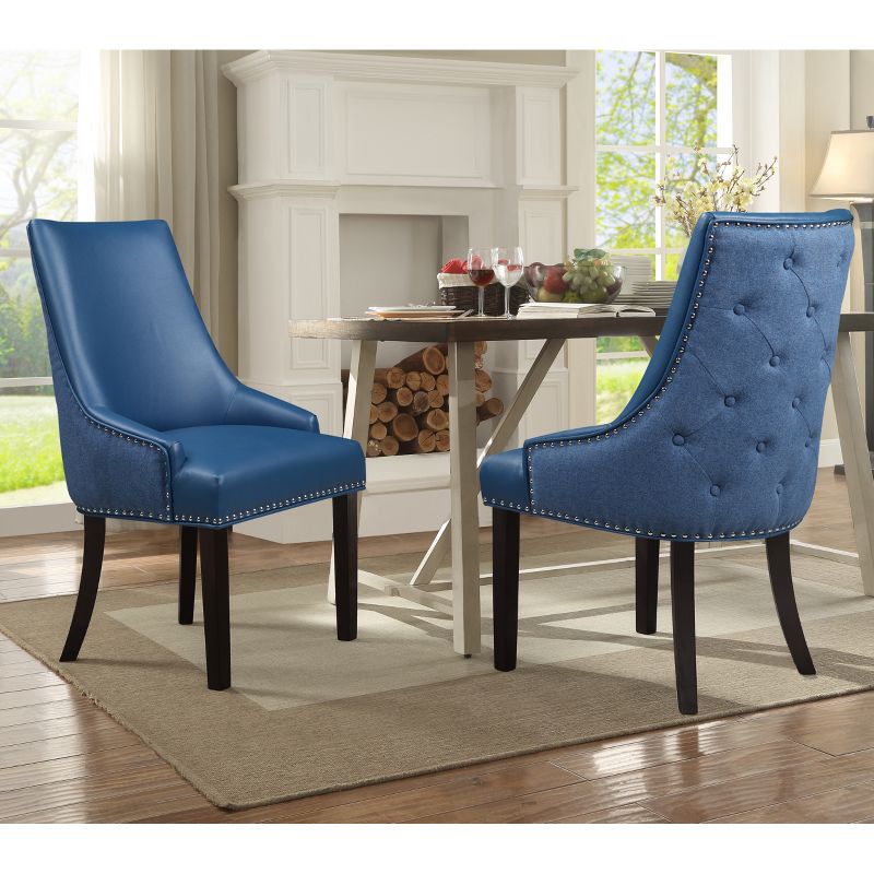 Iconic Home Nailhead Trim Dining Chair, Taylor, 4 of 9