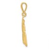 Black Bow Jewelry 14k Yellow Gold, Athletic Collection Medium Polished Number 86 Pendant - 2 of 4