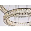 Elegant Lighting Monroe 3 - Light Chandelier in  Black - 3 of 4