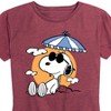 Women's - Peanuts - Snoopy's Beach Day Short Sleeve Graphic T-Shirt - 2 of 4