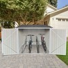 SEVOBAL Carports and Storage Sheds Outdoor Steel Bicycle Storage Shed with Four Bike Capacity and Weather Resistant Design, Grey, 75.59"*74.2"*63.5" - 4 of 4