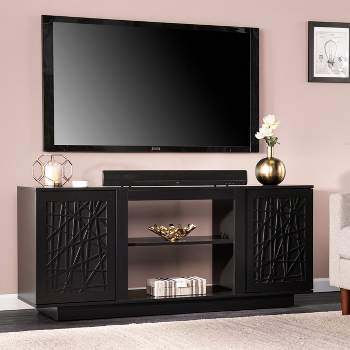 Flonsland TV Stand for TVs up to 56" with Storage Black - Aiden Lane