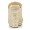 Allegra K Women's Open Toe Padded Insole Slip-on Platform Espadrille Sandals - 3 of 4